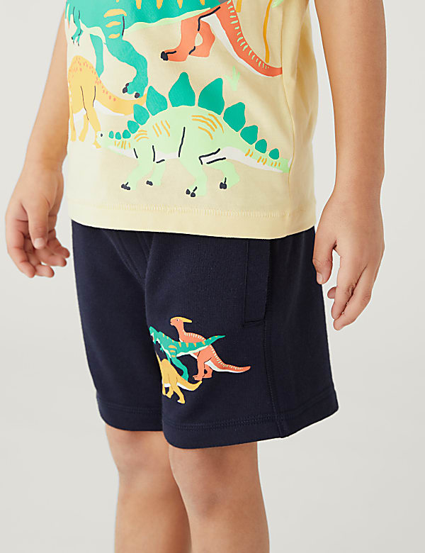 Cotton Rich Dinosaur Shorts