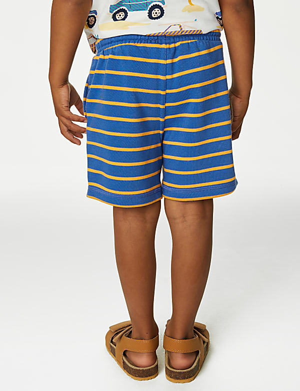 Cotton Rich Striped Shorts