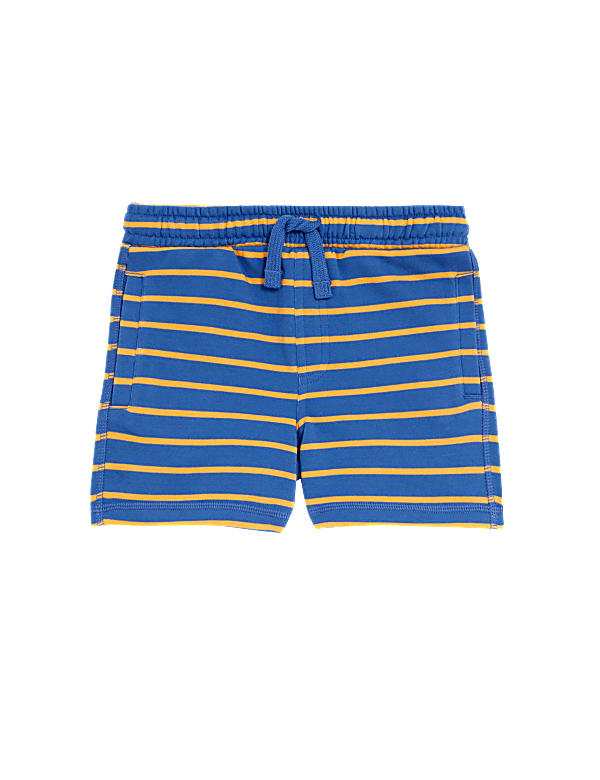 Cotton Rich Striped Shorts