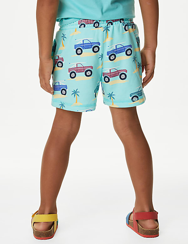Cotton Rich Beach Buggy Print Shorts