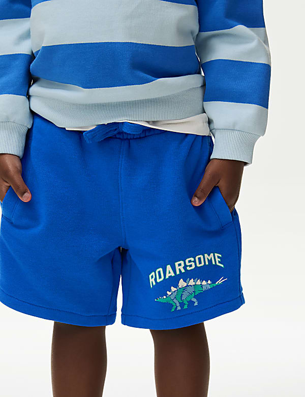 Cotton Rich Roarsome Dinosaur Shorts (2-8 Yrs) - US
