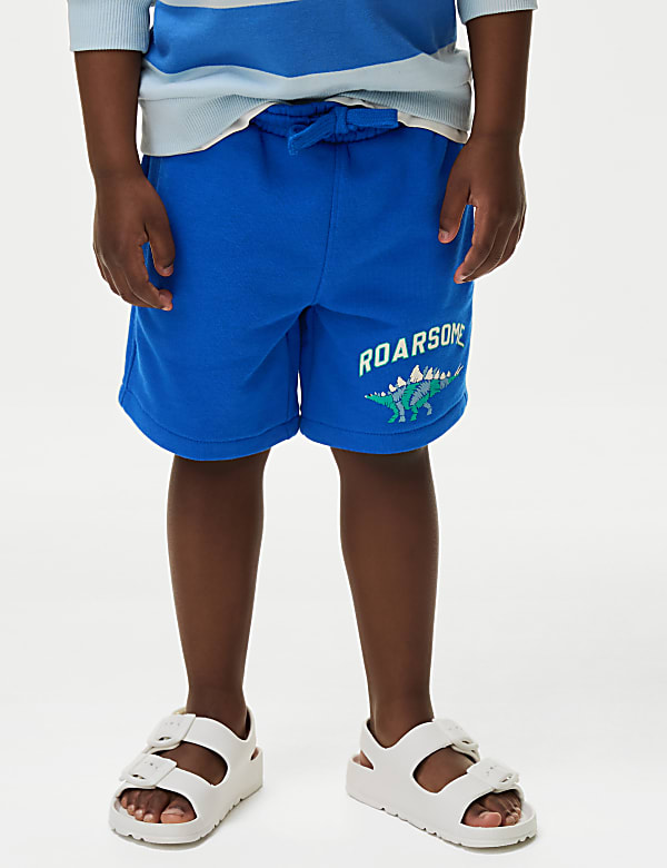 Cotton Rich Roarsome Dinosaur Shorts (2-8 Yrs) - US