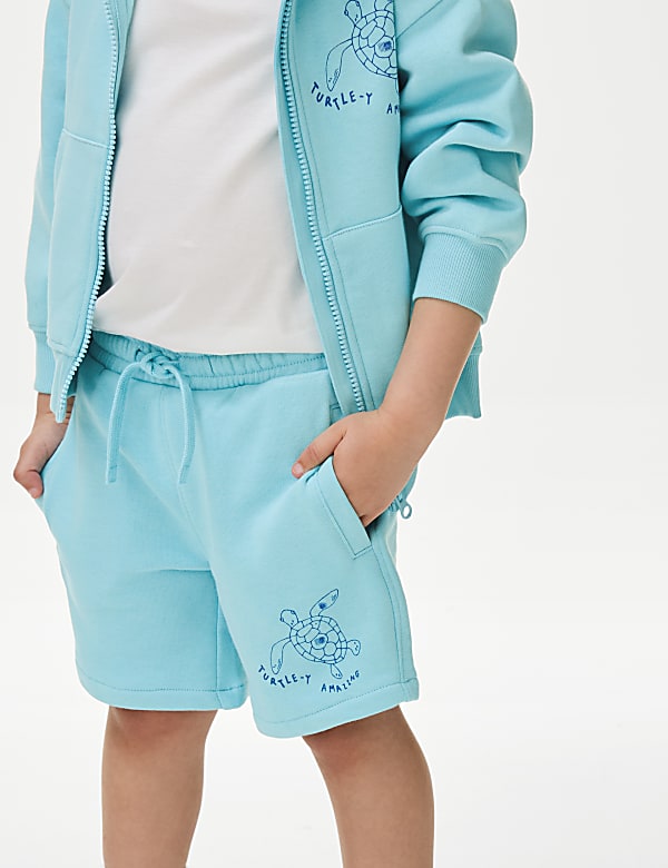 Cotton Rich Elasticated Waist Shorts (2-8 Yrs)