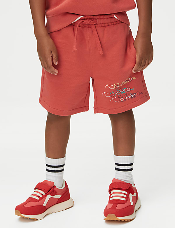 Cotton Rich Racing Car Shorts (2-8 Yrs)