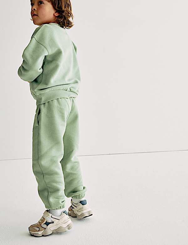 Cotton Rich Plain Joggers (2-8 Yrs)