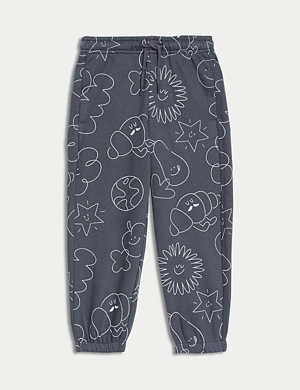 Pantalones de deporte de algodón estampado (2-8 años) - ES