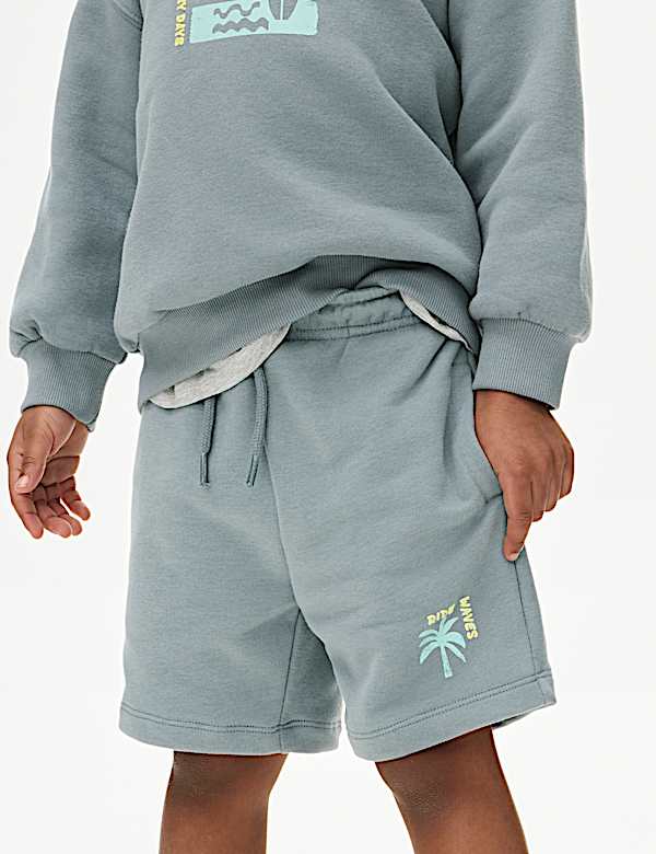 Shorts en coton à motif graphique (du 2 au 8 ans) - FR