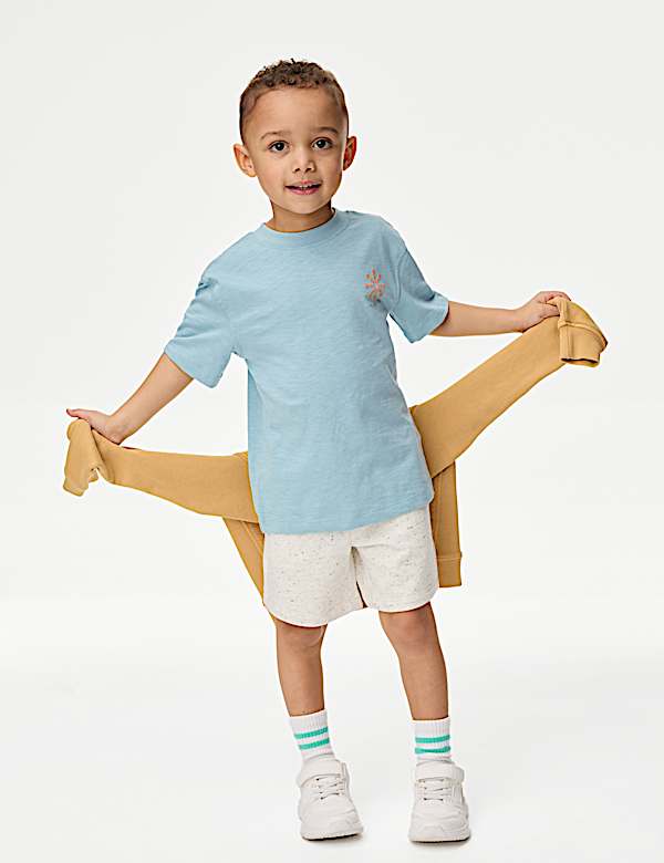 Pure Cotton Graphic Slogan T-Shirt (2-8 Yrs) - DE