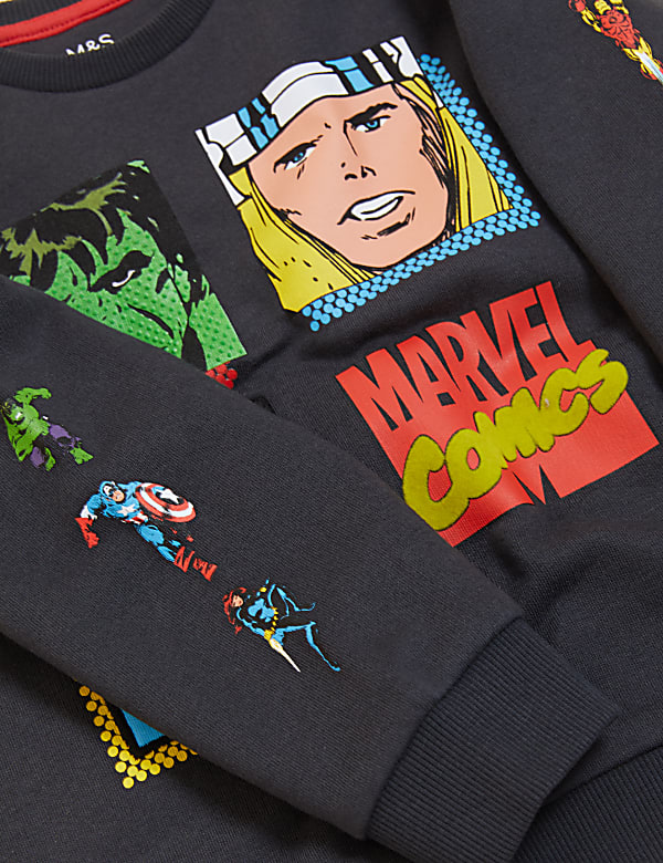 Marvel Superheroes™ Cotton Sweatshirt (2-7 Yrs)