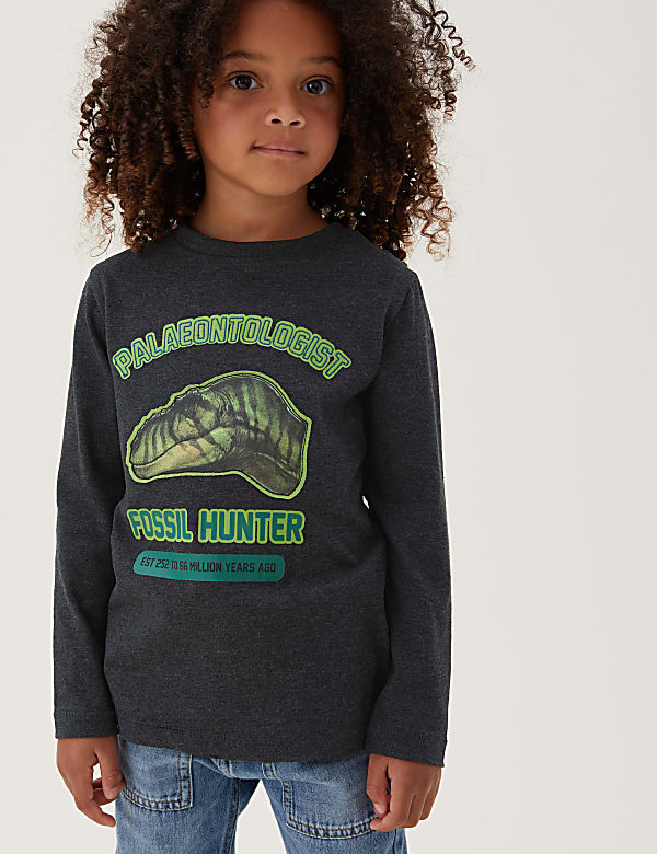 NHM™ Cotton Rich Dinosaur Top (2-12 Yrs)