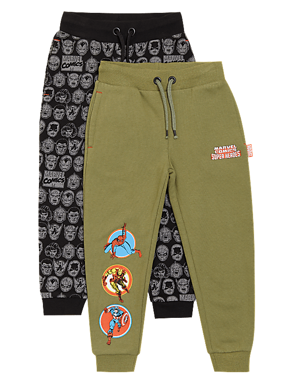 2pk Cotton Rich Marvel Super Hero Squad™ Joggers (2-7 Yrs)