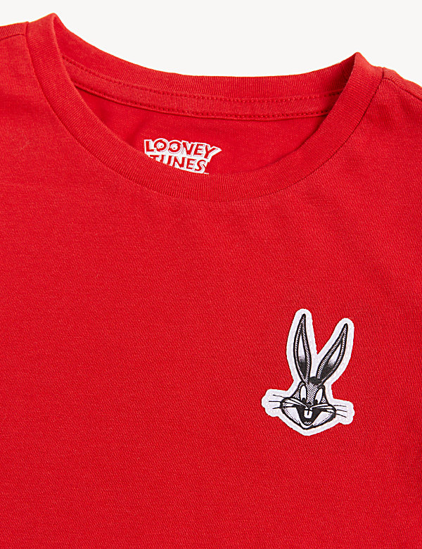 Pure Cotton Applique Crew Neck T-shirt