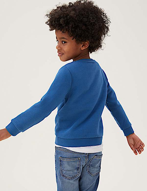 Cotton Rich Wolf Sweatshirt (2-7 Yrs)
