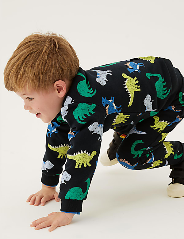 Cotton-Rich Dinosaur Sweatshirt (2-7 Yrs)
