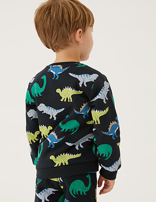 Cotton-Rich Dinosaur Sweatshirt (2-7 Yrs)