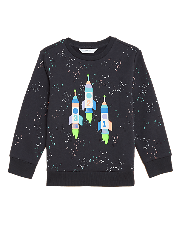 Cotton Rich Rocket Sweatshirt