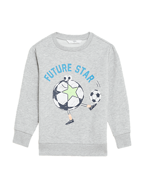 Cotton Rich Football Sweatshirt