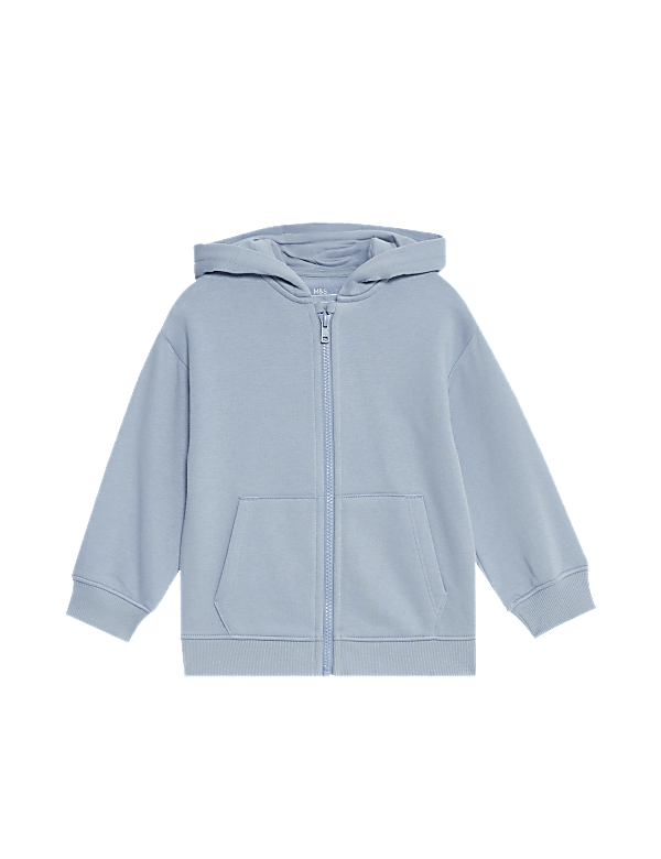 Cotton Rich Zip Hoodie (2-8 Yrs)