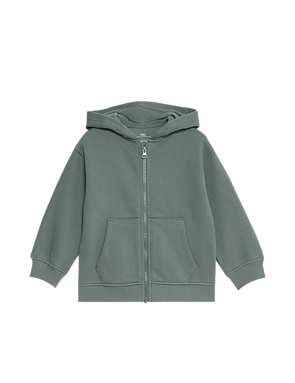 Cotton Rich Zip Hoodie (2-8 Yrs)