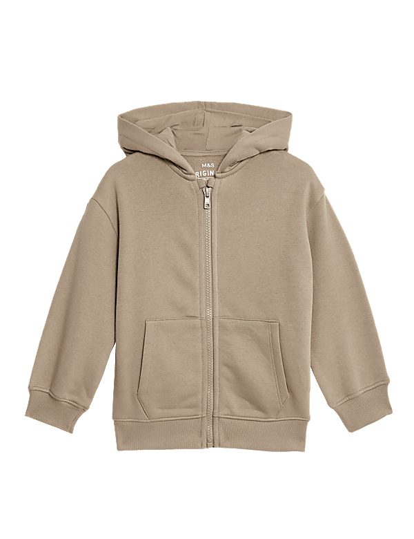 Cotton Rich Zip Hoodie (2-8 Yrs)