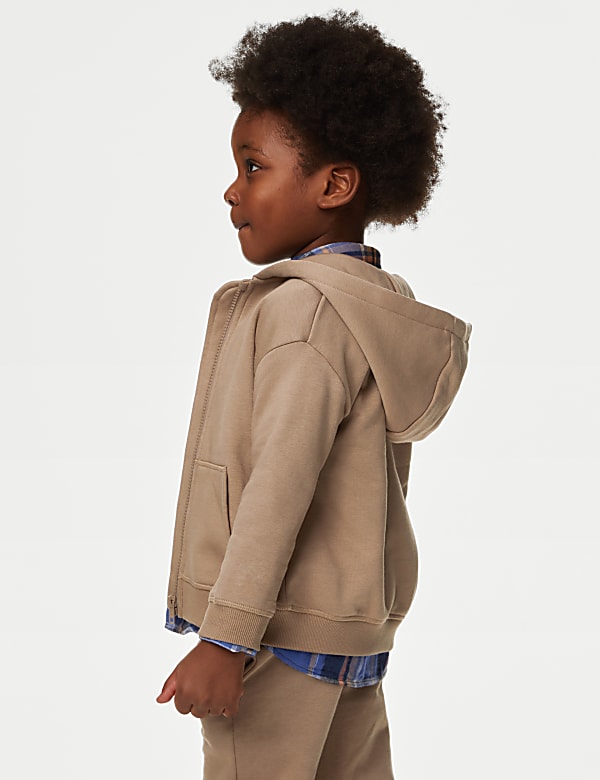 Cotton Rich Zip Hoodie (2-8 Yrs)