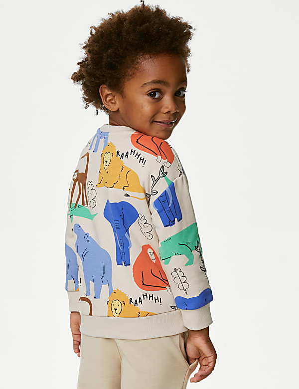 Cotton Rich Animal Sweatshirt (2-8 Yrs)