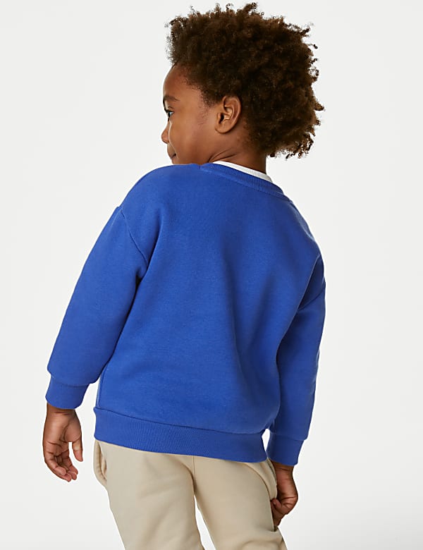 Cotton Rich Super Cool Slogan Sweatshirt (2-8 Yrs)