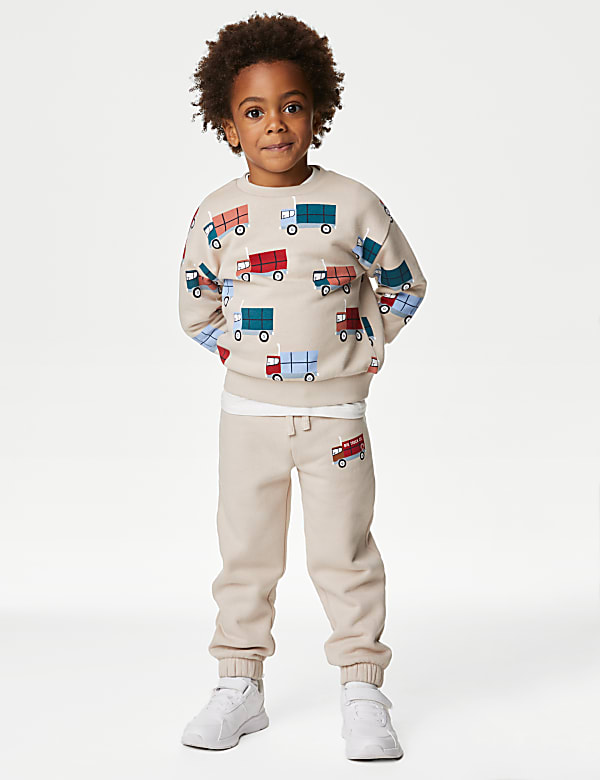 Cotton Rich Truck Sweatshirt (2-8 Yrs)