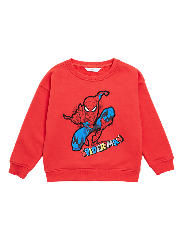 Cotton Rich Spider-Man™ Sweatshirt (2-7 Yrs)