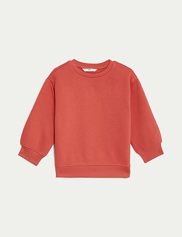 Cotton Rich Plain Sweatshirt (2-8 Yrs) - FI