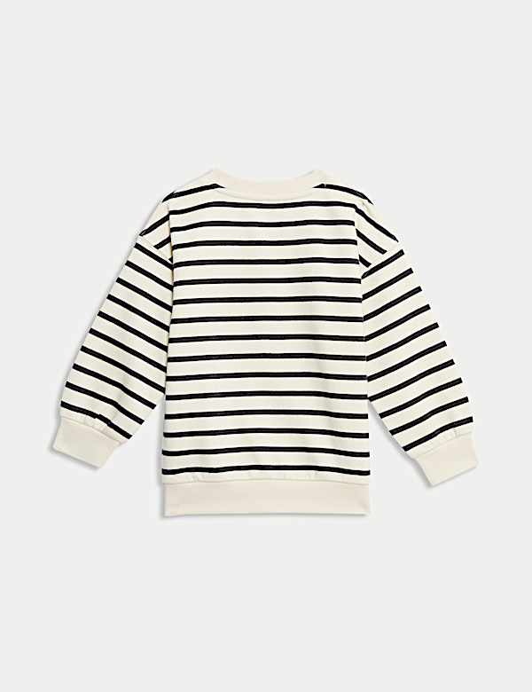 Cotton Rich Striped Sweatshirt (2-8 Yrs)