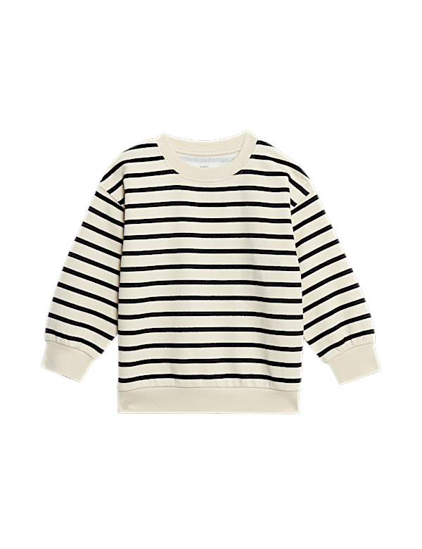 Cotton Rich Striped Sweatshirt (2-8 Yrs)