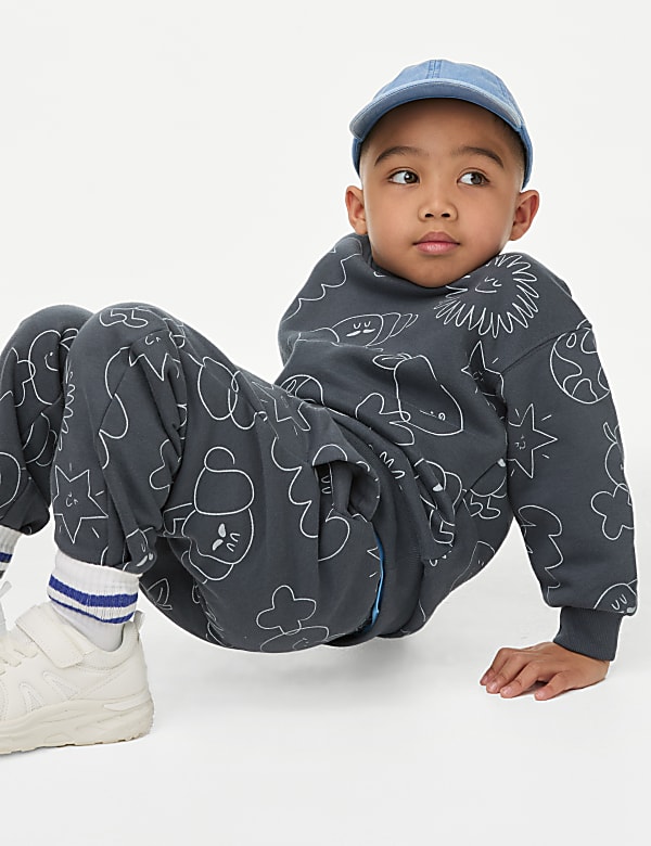 Bluza z rysunkami z mieszanki z przewagą bawełny (2–8&nbsp;lat) - PL