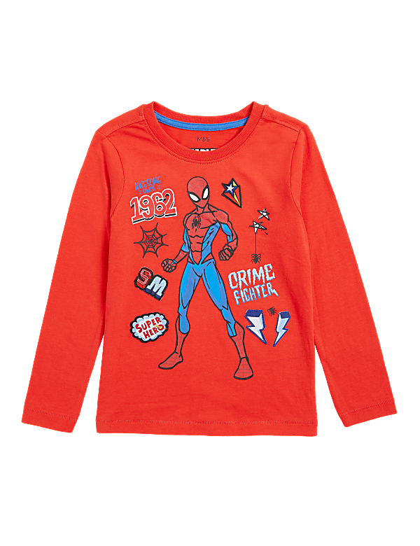 Pure Cotton Spider-Man™ Top (2-7 Yrs)