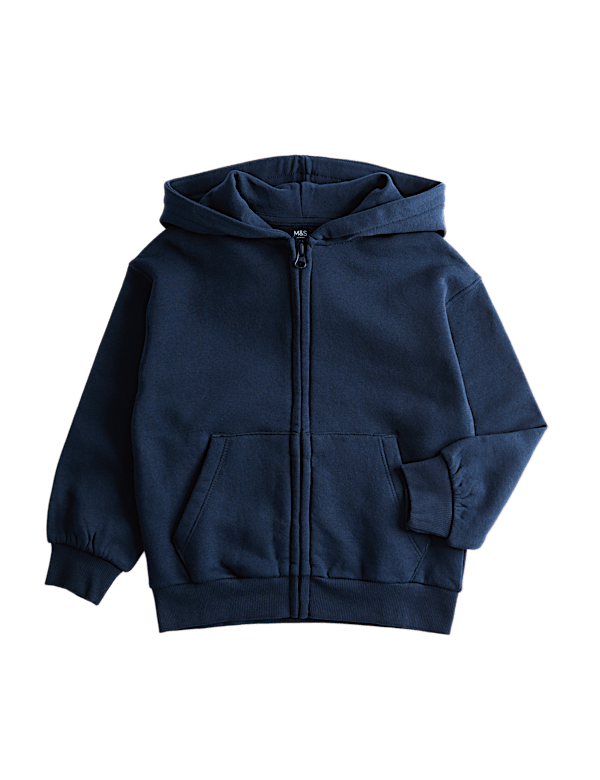 Cotton Rich Zip Hoodie (2-8 Yrs)