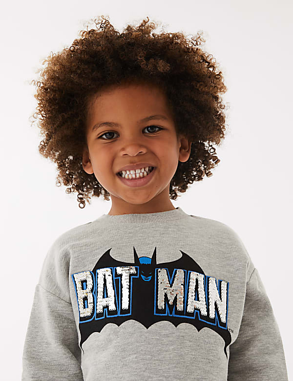 Cotton Rich Batman&trade; Sequin Sweatshirt