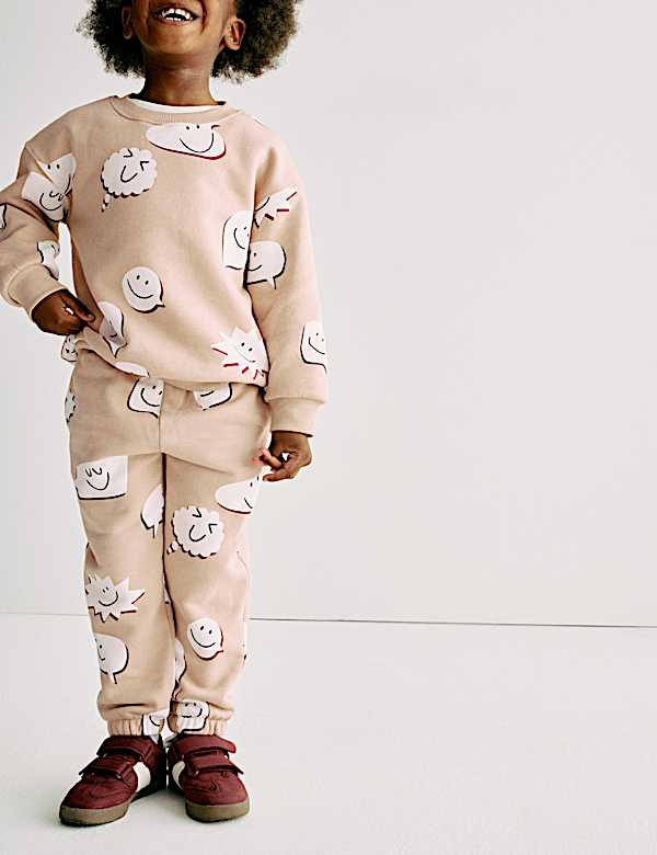 Cotton Rich Graphic Joggers (2-8 Yrs)