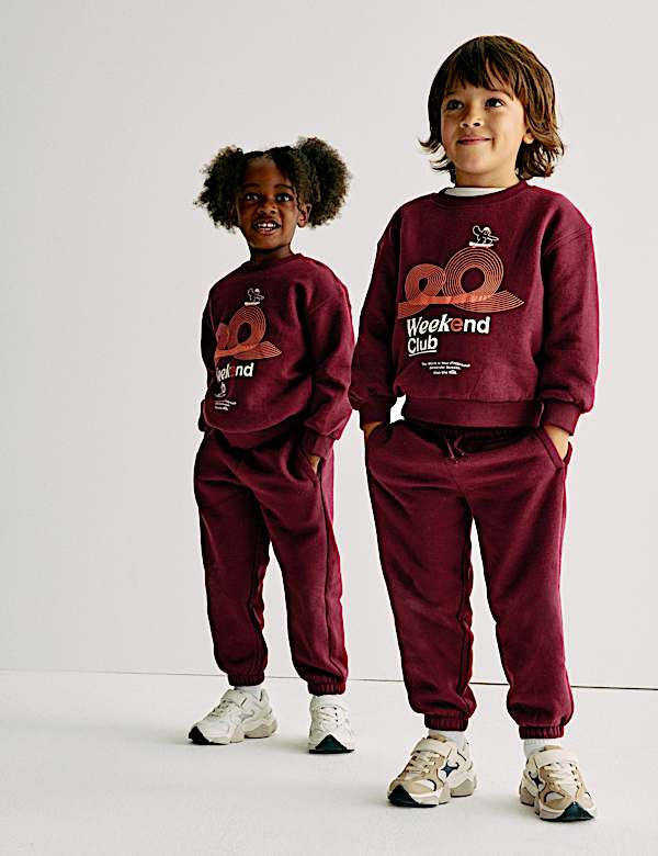 Sweat en coton à motif graphique (du 2 au 8 ans) - BE