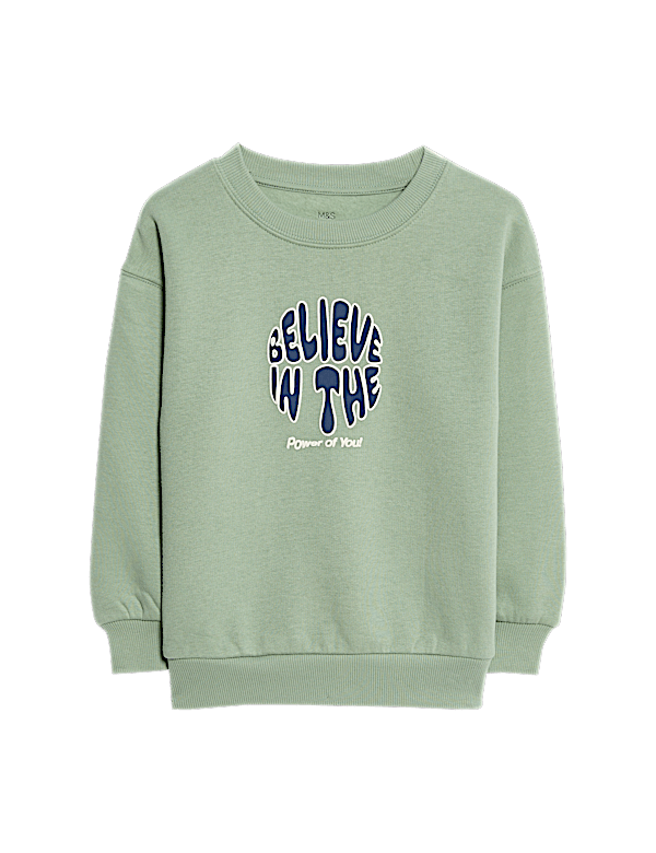 Cotton Rich Graphic Sweatshirt (2-8 Yrs)