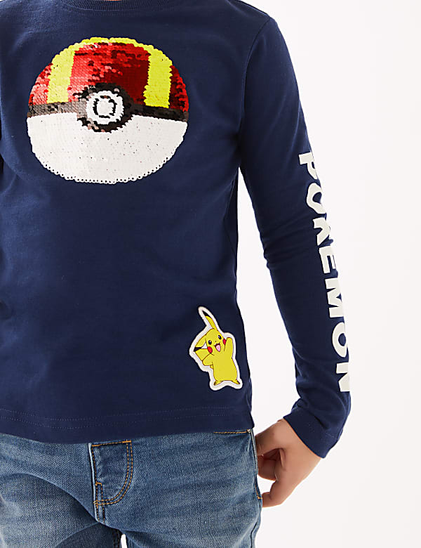 Pure Cotton Pok&eacute;mon&trade; Sequin Top (2-7 Yrs)