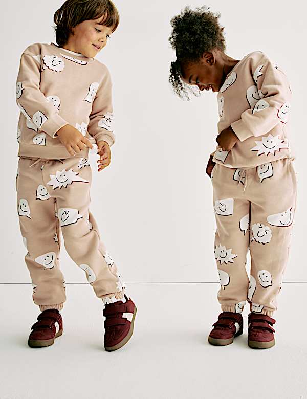 Cotton Rich Graphic Sweatshirt (2-8 Yrs)