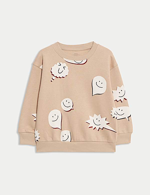 Cotton Rich Graphic Sweatshirt (2-8 Yrs) - DE
