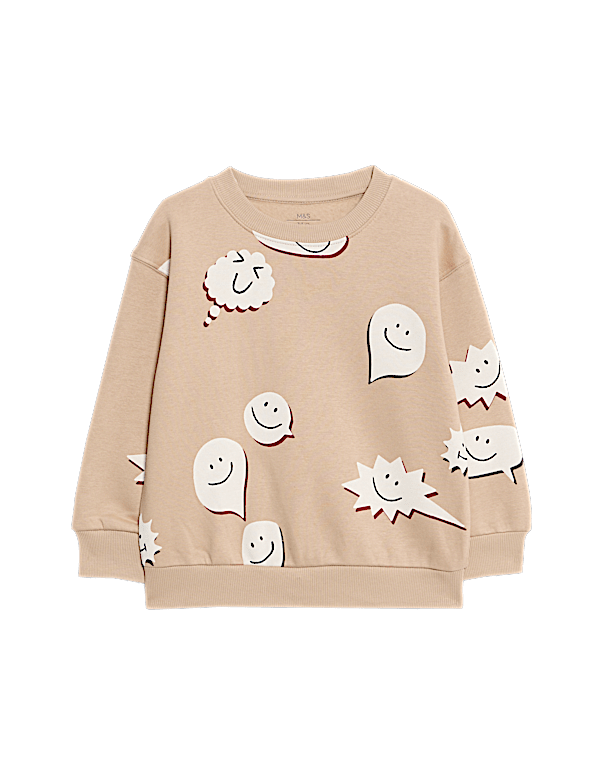 Cotton Rich Graphic Sweatshirt (2-8 Yrs)