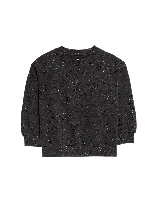 Cotton Rich Nepped Sweatshirt (2-8 Yrs)