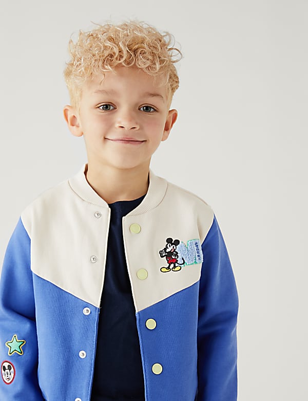 Cotton Rich Mickey Mouse Bomber