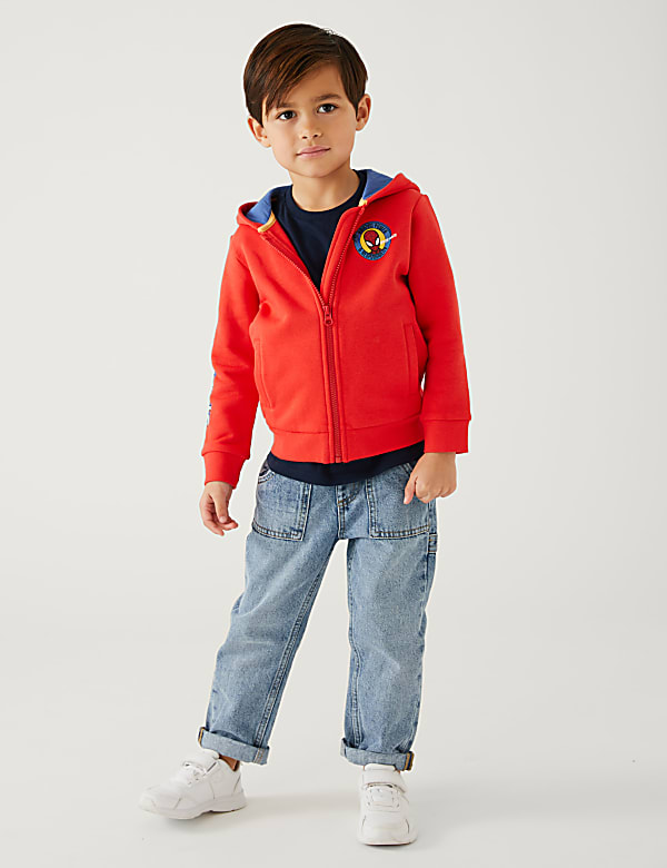 Cotton Rich Spider-Man™ Zip Hoodie (2-8 Yrs)