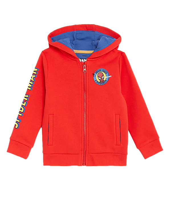 Cotton Rich Spider-Man™ Zip Hoodie (2-8 Yrs)