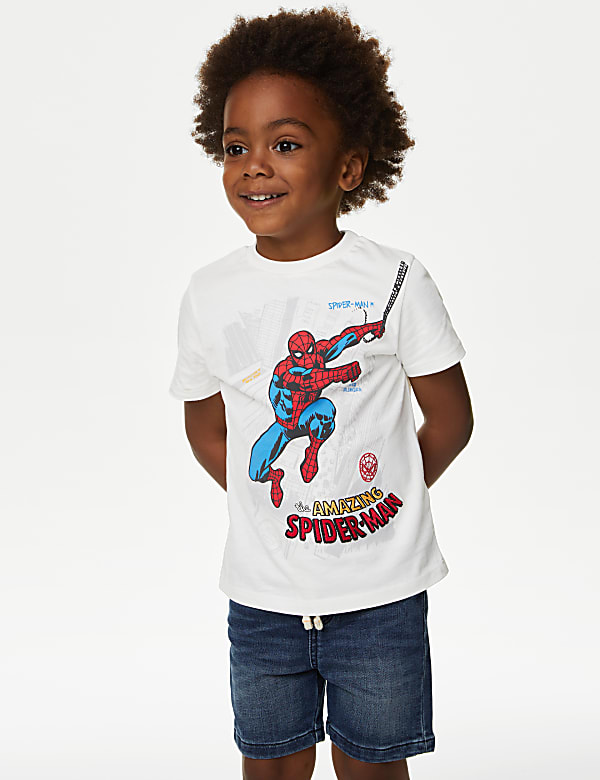Pure Cotton Spider-Man™ T-Shirt (2-8 Yrs)