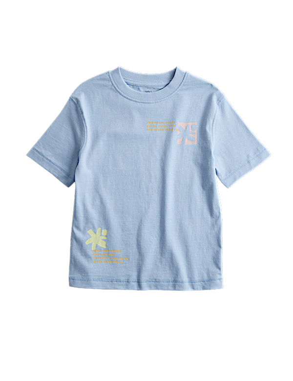 Pure Cotton Graphic T-Shirt (2-8 Yrs)