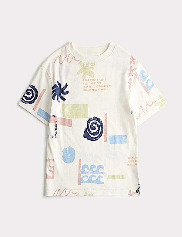 Pure Cotton Graphic T-Shirt (2-8 Yrs)